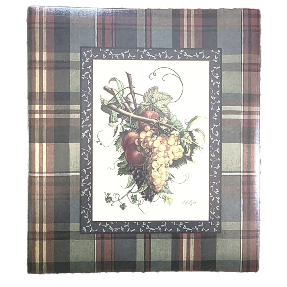 Hallmark Plaid Photo Album 3 Ring Binder 64 Photos Acid Free NEW Vintage